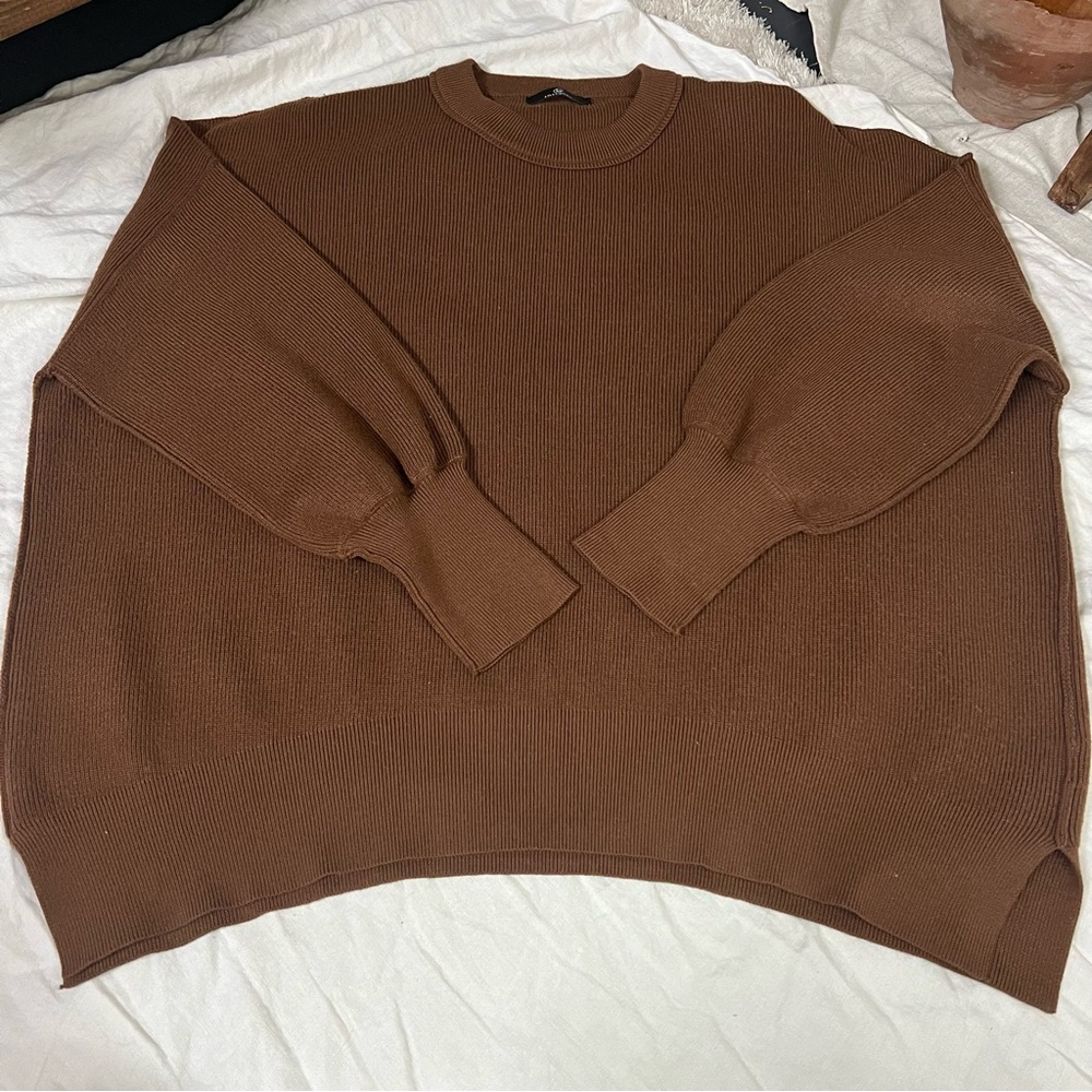 LILLUSORY Brown Oversized Batwing Sweater - Picture 5 of 14
